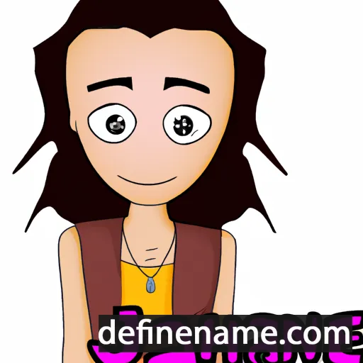 cartoon of the name Jhane