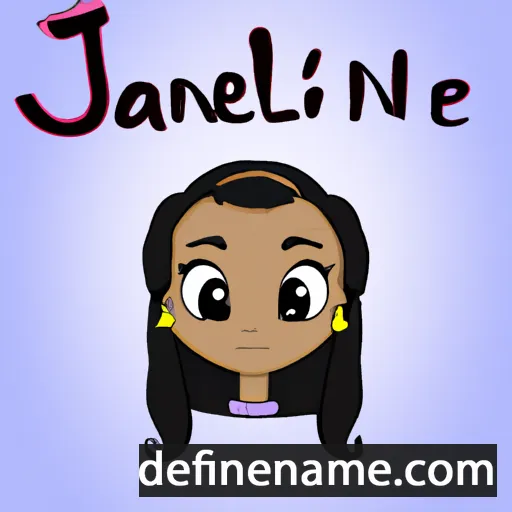 cartoon of the name Jhanelle