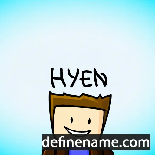 cartoon of the name Jhayden