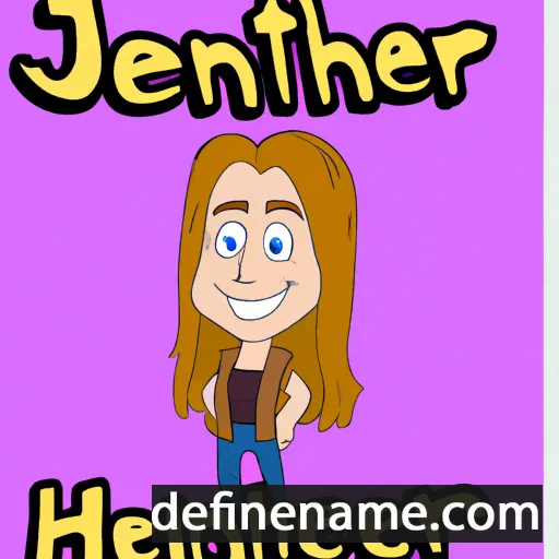 cartoon of the name Jhenifer