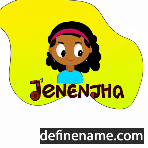 cartoon of the name Jhenna