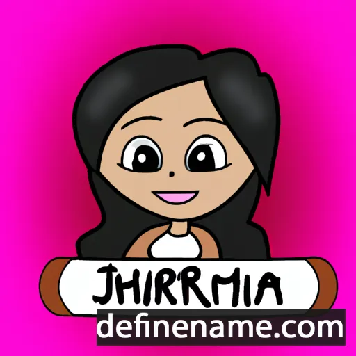 cartoon of the name Jhiemaira