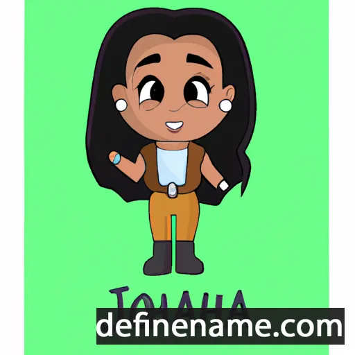 cartoon of the name Jhoanna