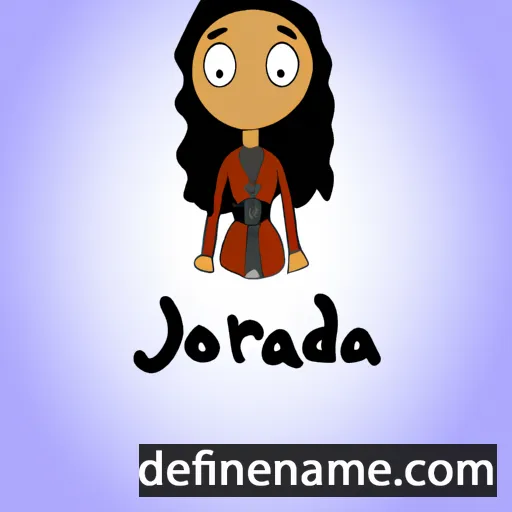 cartoon of the name Jhordana