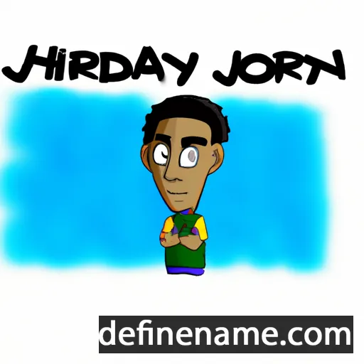 cartoon of the name Jhordyn