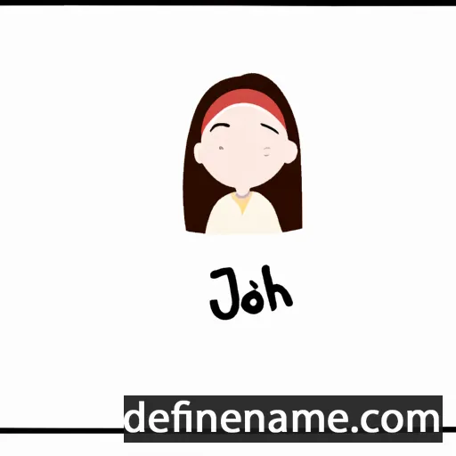 cartoon of the name Ji-ah