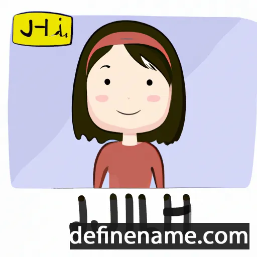 cartoon of the name Ji-hui