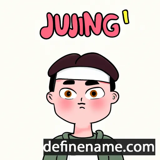 cartoon of the name Ji-ung