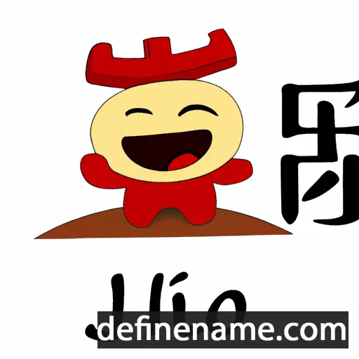 cartoon of the name Jiǎo