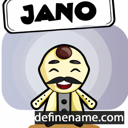 cartoon of the name Jianbo