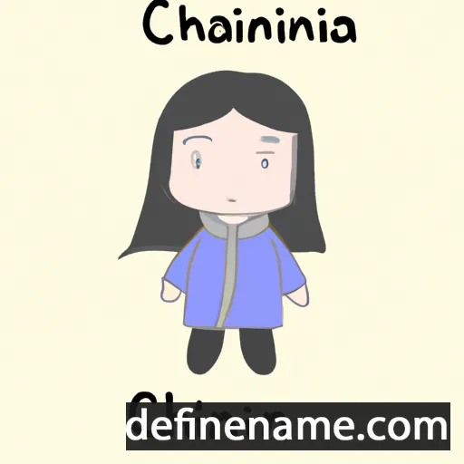 cartoon of the name Jianhua