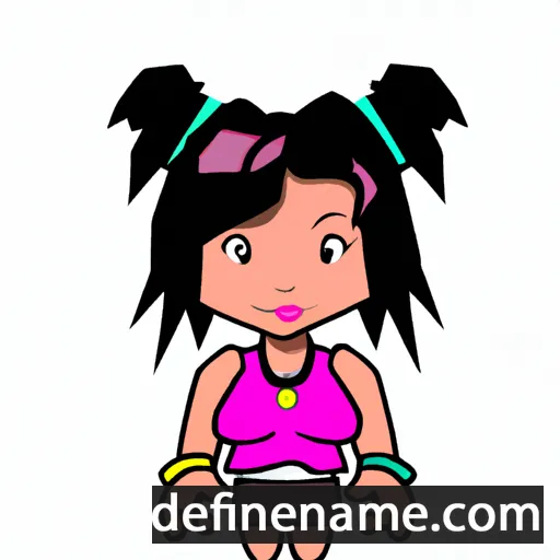 cartoon of the name Jiani