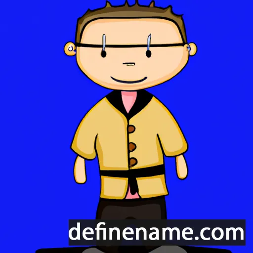 cartoon of the name Jianjun