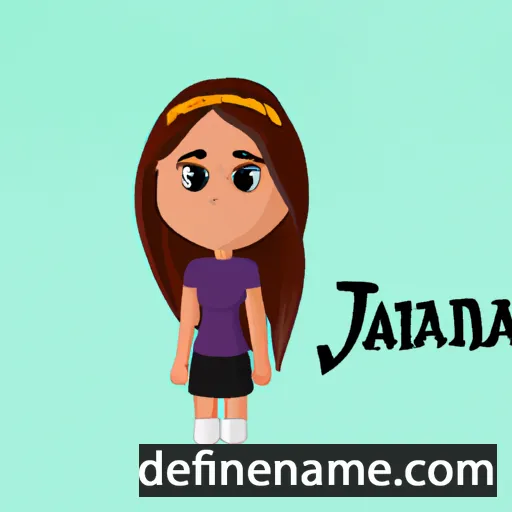 cartoon of the name Jianna