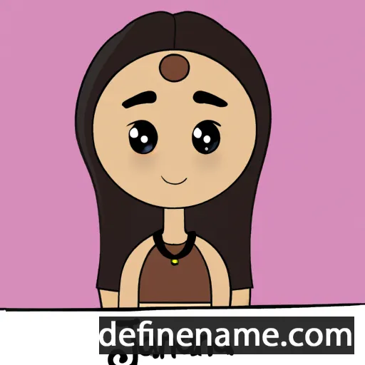 cartoon of the name Jianna