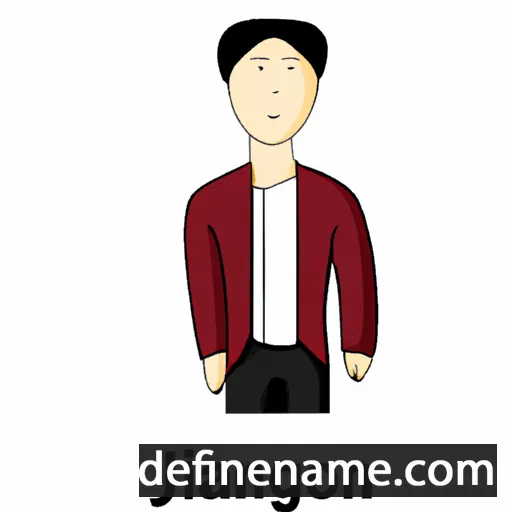 cartoon of the name Jianrong