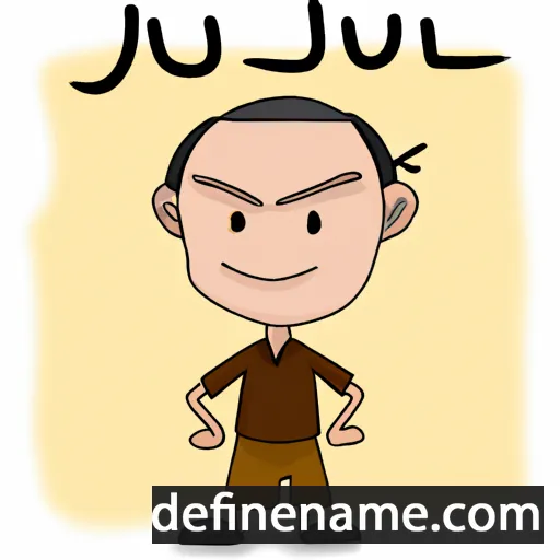 cartoon of the name Jiarui