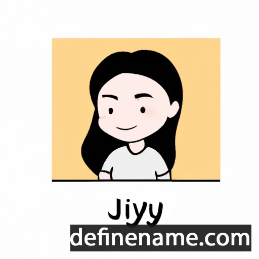 cartoon of the name Jiayi