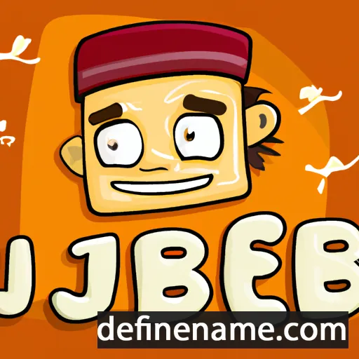 cartoon of the name Jibek