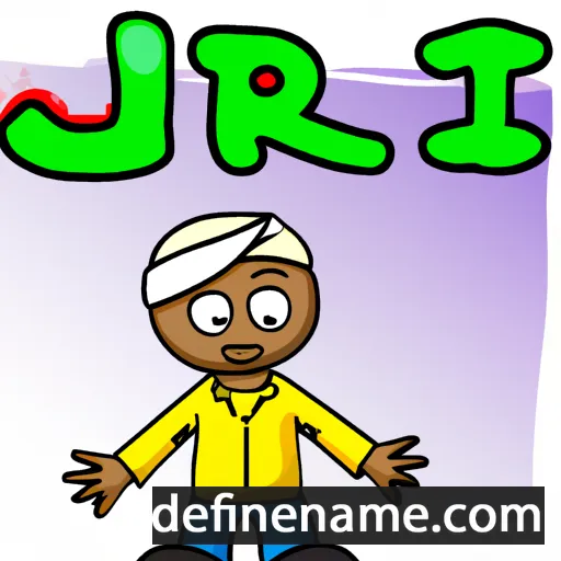 cartoon of the name Jibriil