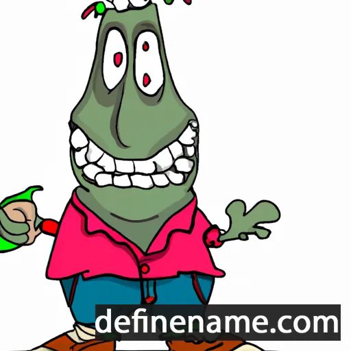 cartoon of the name Jidlaph