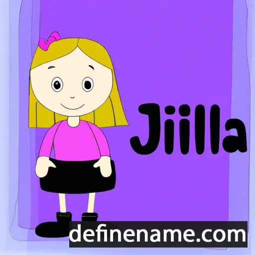 cartoon of the name Jillia