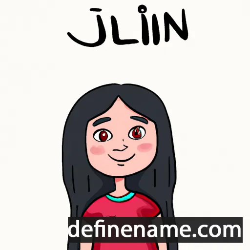 cartoon of the name Jilyan