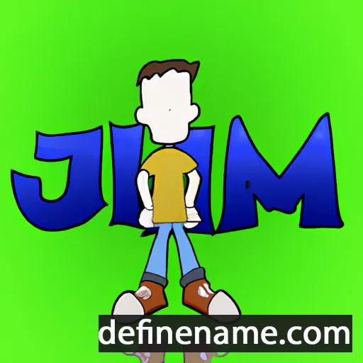 cartoon of the name Jimm