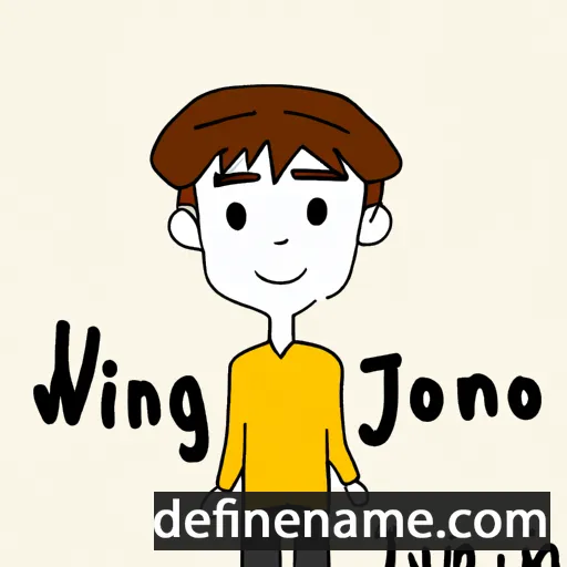 cartoon of the name Jin-woo