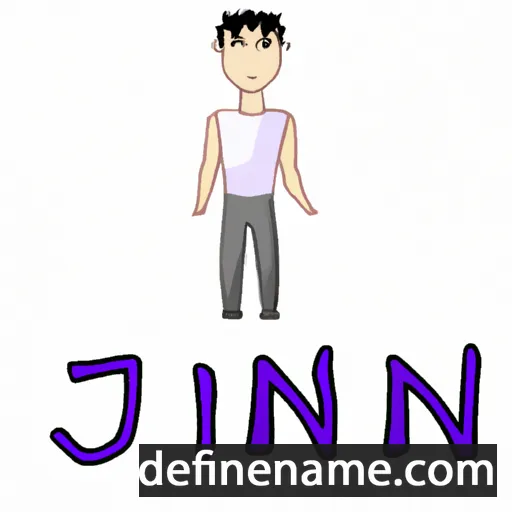 cartoon of the name Jin