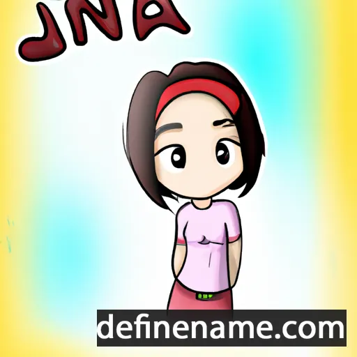 cartoon of the name Jina