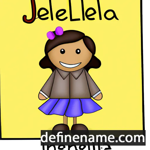 cartoon of the name Jinella