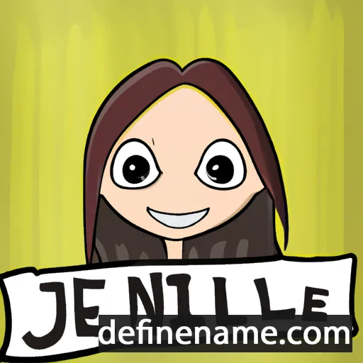 cartoon of the name Jinelle