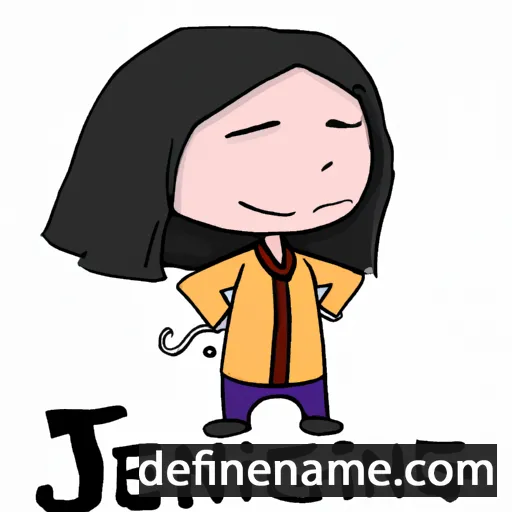 cartoon of the name Jingfen