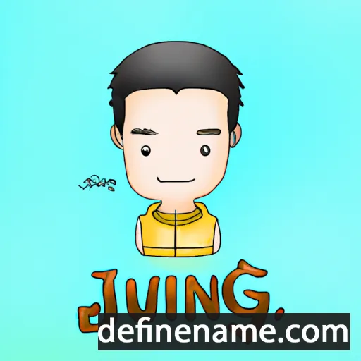 cartoon of the name Jingrui