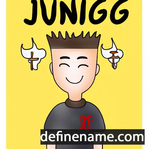 cartoon of the name Jingyu