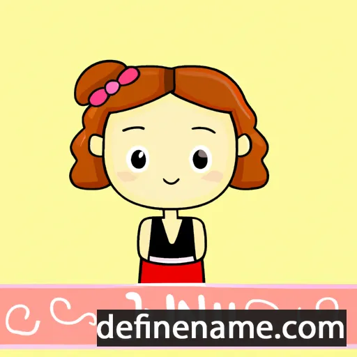 cartoon of the name Jinju