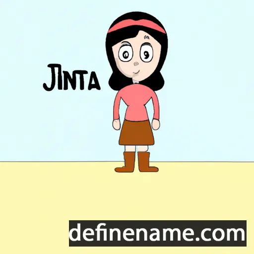 cartoon of the name Jinta