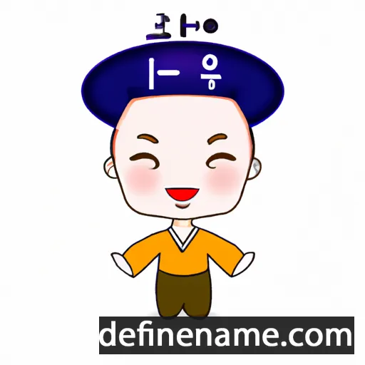 cartoon of the name Jintae