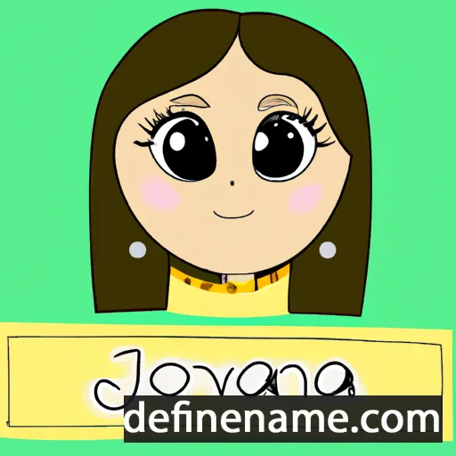 cartoon of the name Jiovanna