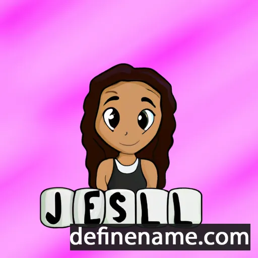 cartoon of the name Jiselle