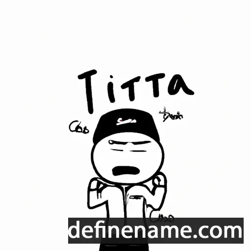 cartoon of the name Jittra