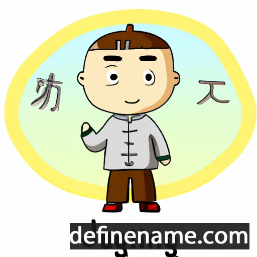 cartoon of the name Jiuguang