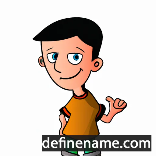 cartoon of the name Jivan