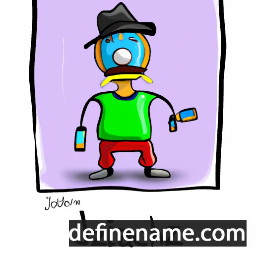 cartoon of the name Jizchak