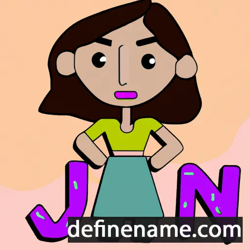 cartoon of the name Jóann