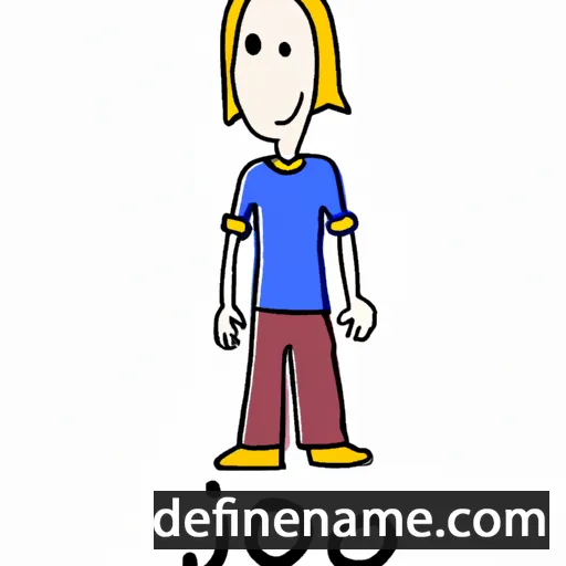 cartoon of the name Jo