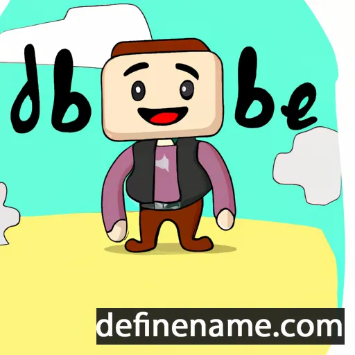 cartoon of the name Joabe