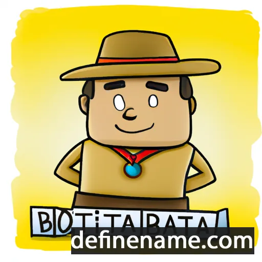 cartoon of the name Joan-Baptista