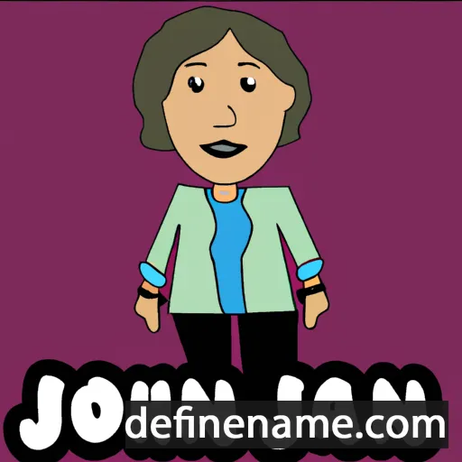 cartoon of the name Joan